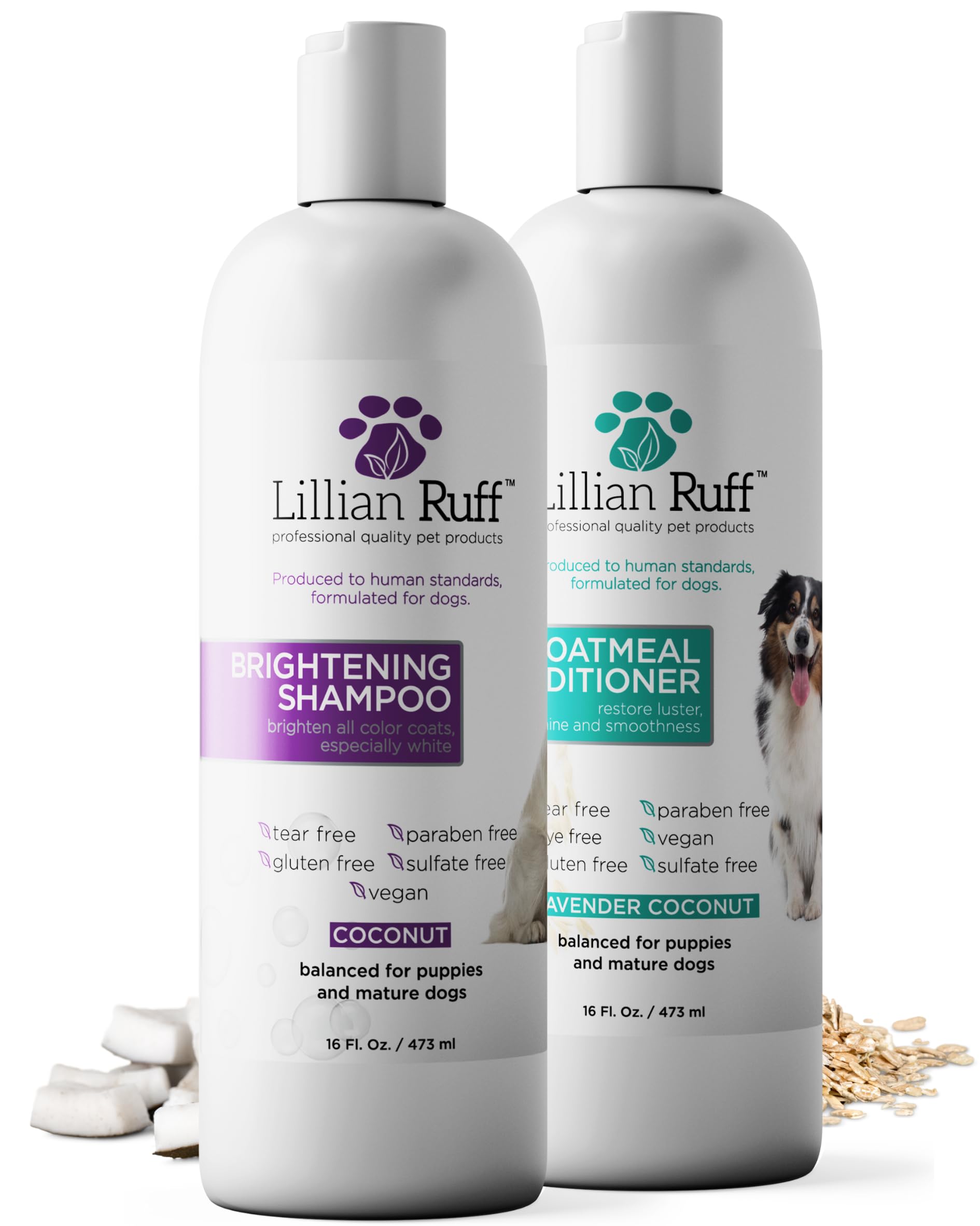 Amazon.com: Lillian Ruff Brightening Shampoo & Oatmeal Conditioner